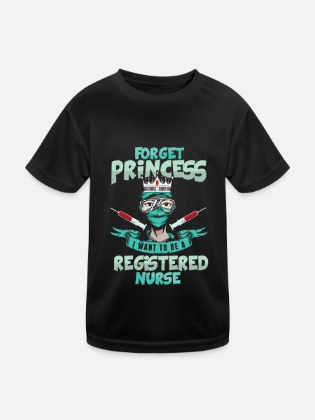 Infirmière Princesse - T-shirt sport Enfant - noir - Devant
