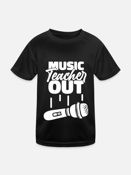Professeur de musique Professeur de musique - T-shirt sport Enfant - noir - Devant