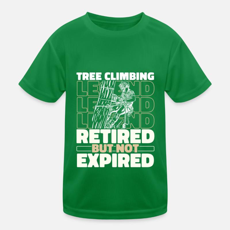 Baumpfleger Baumkletterer Arborist Im Ruhestand Kinder Funktions-T-Shirt