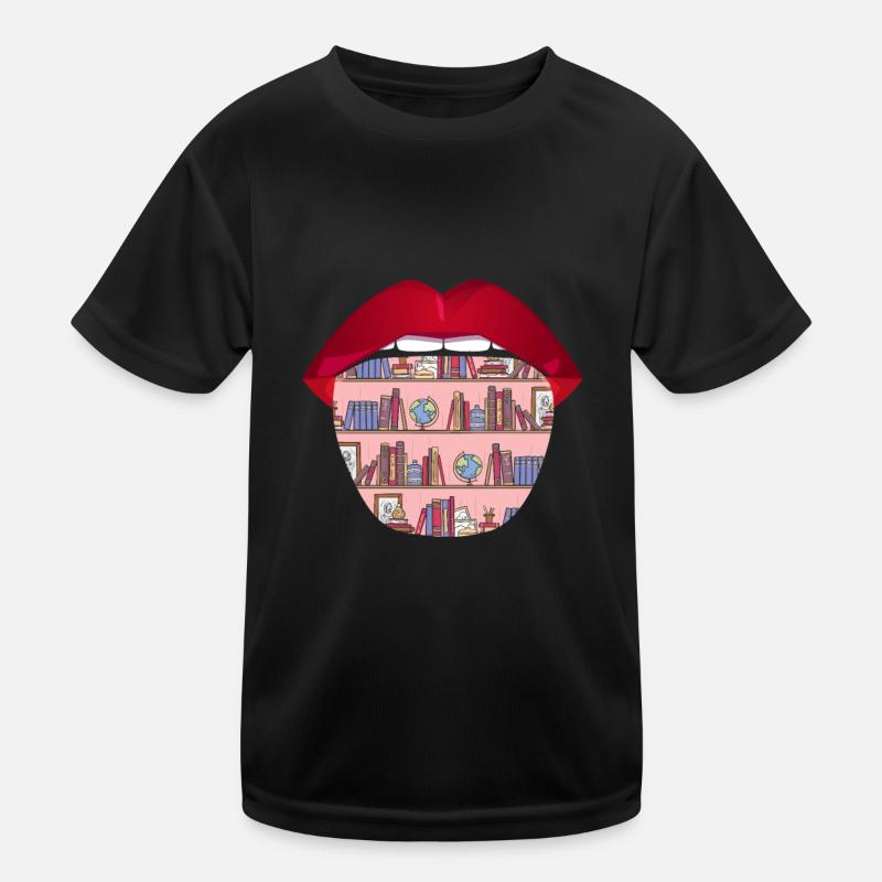 Livre Rat de bibliothèque Rat de bibliothèque Langue T-shirt sport Enfant