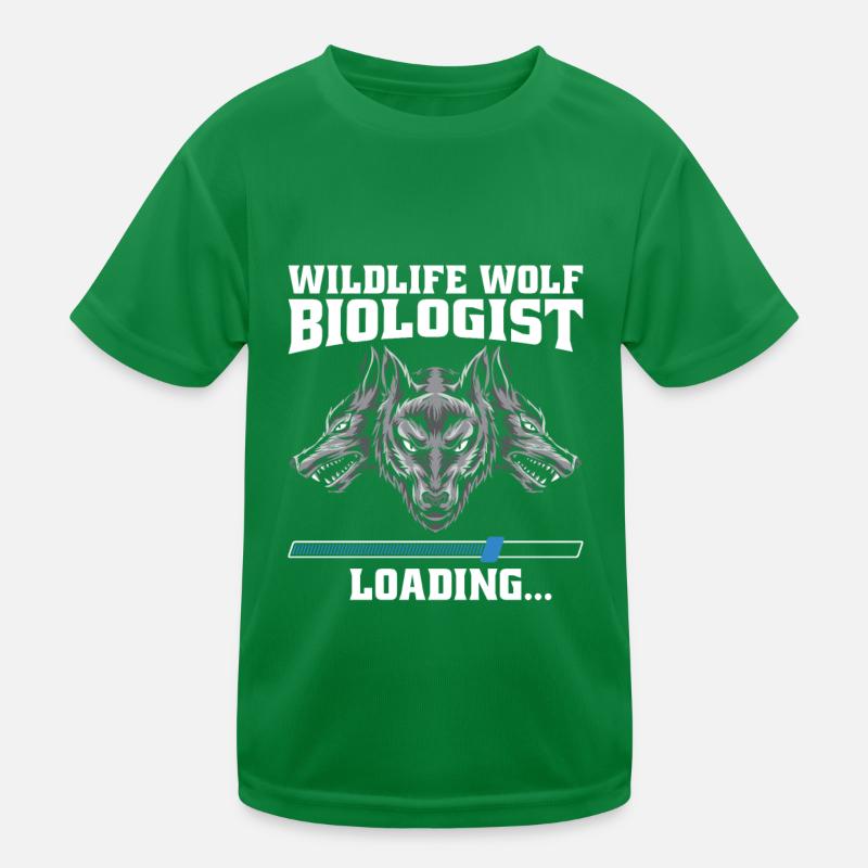 Wolf Biologist Kids Functional T-Shirt