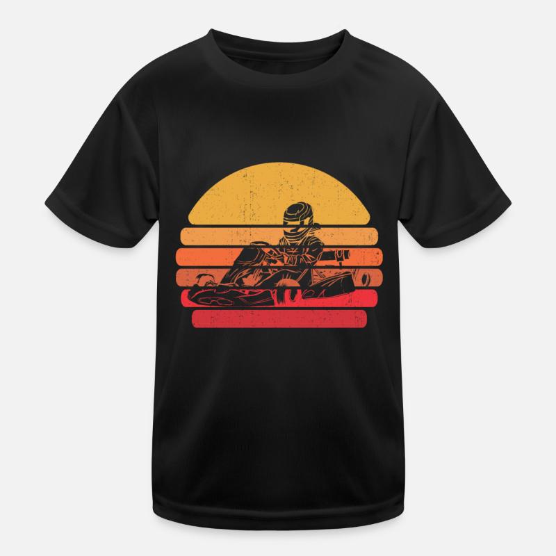 Go Kart Kartfahren Kartfahrer Cool Kinder Funktions-T-Shirt