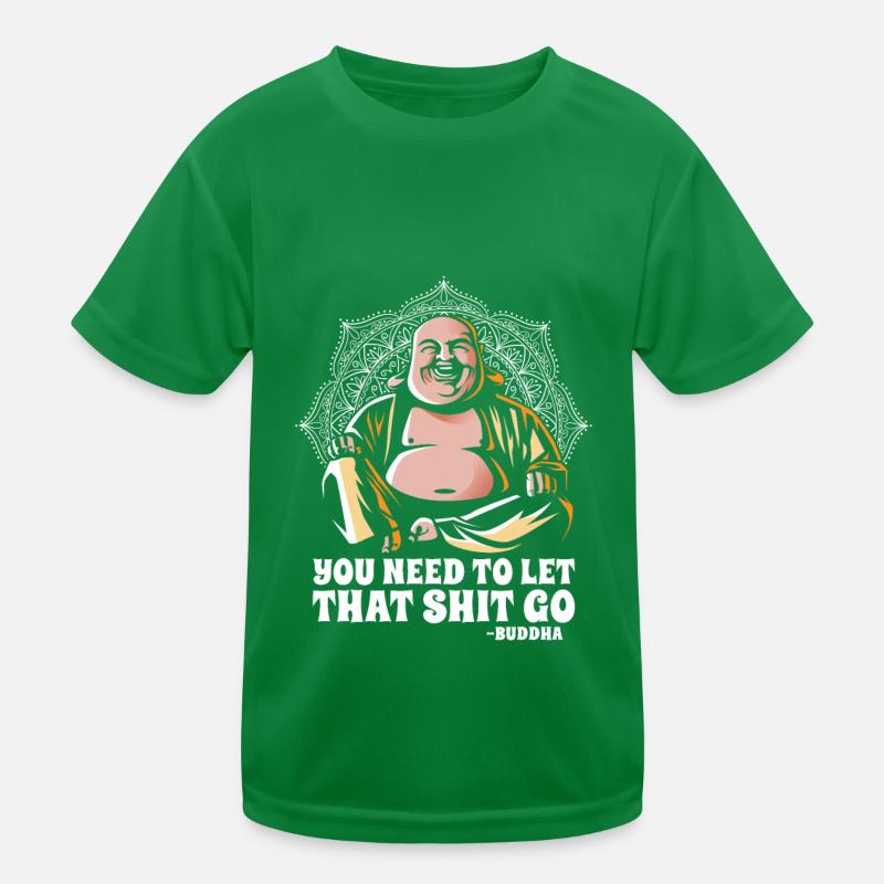 Buddha Buddhist Funny Kids Functional T-Shirt
