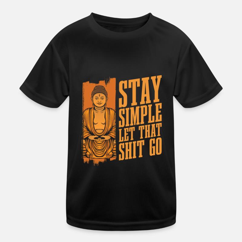 Buddha Buddhist Funny Kids Functional T-Shirt