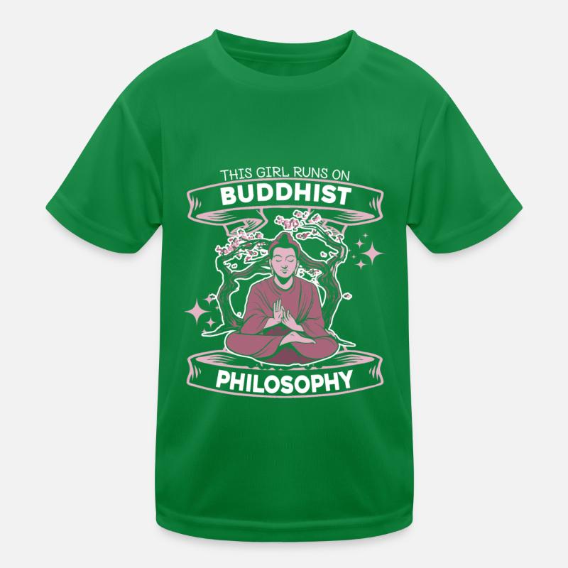 Buddha Buddhist Funny Kids Functional T-Shirt