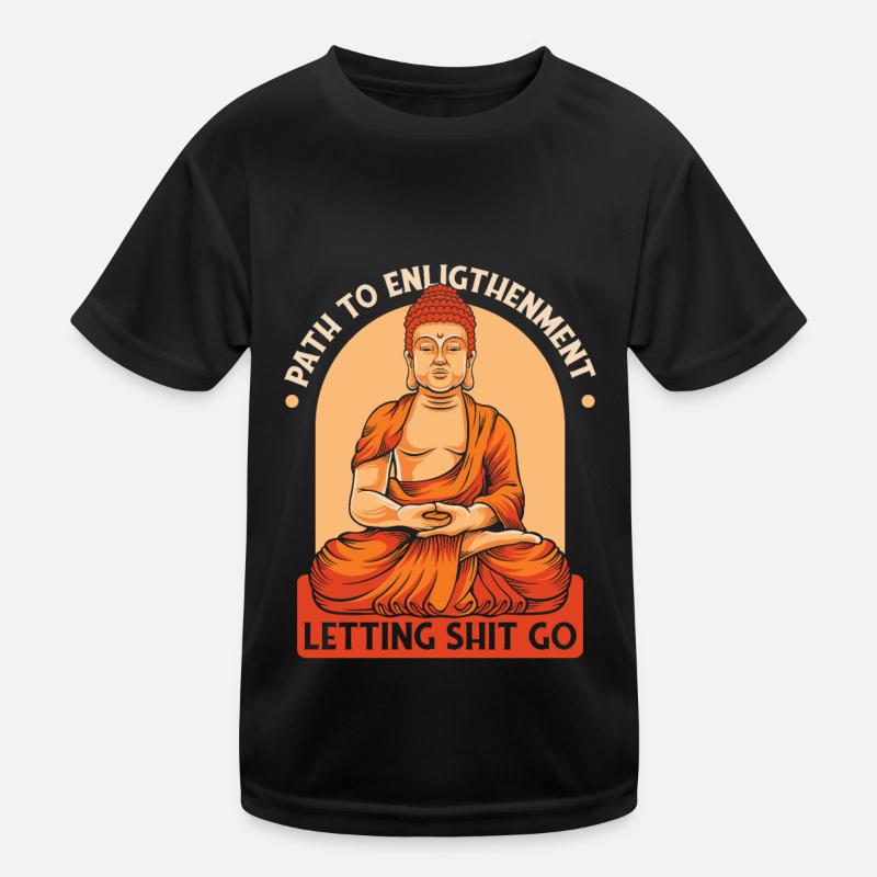 Buddha Buddhist Lustig Kinder Funktions-T-Shirt