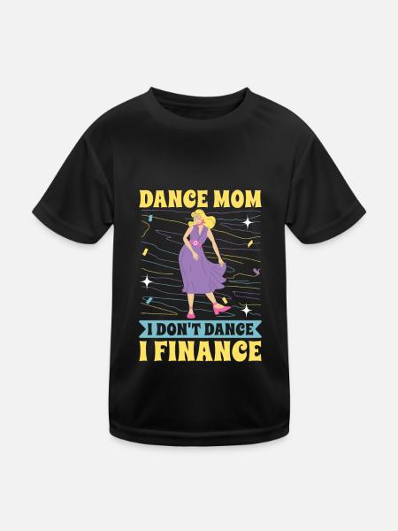 Mom Mutter Mutter Tanz Mutter - Kinder Funktions-T-Shirt - Schwarz - Vorne