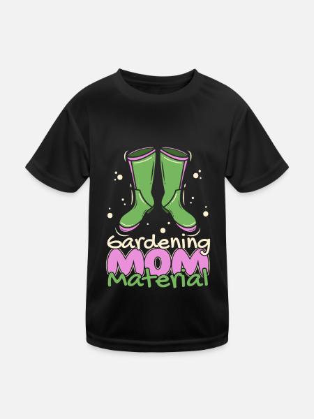 Hobby Gardener Garden Horticultural Mom - Kids Functional T-Shirt - black - Front