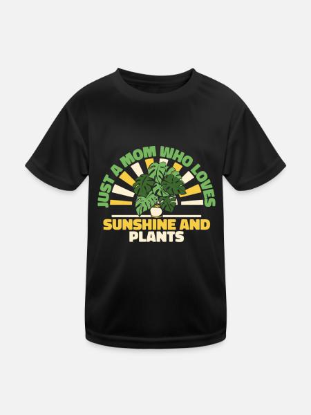 Hobbygärtner Garten Mutter Gärtnerische Mama - Kinder Funktions-T-Shirt - Schwarz - Vorne