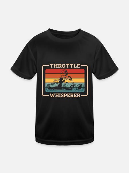 Aller karting karting pilote de kart drôle - T-shirt sport Enfant - noir - Devant