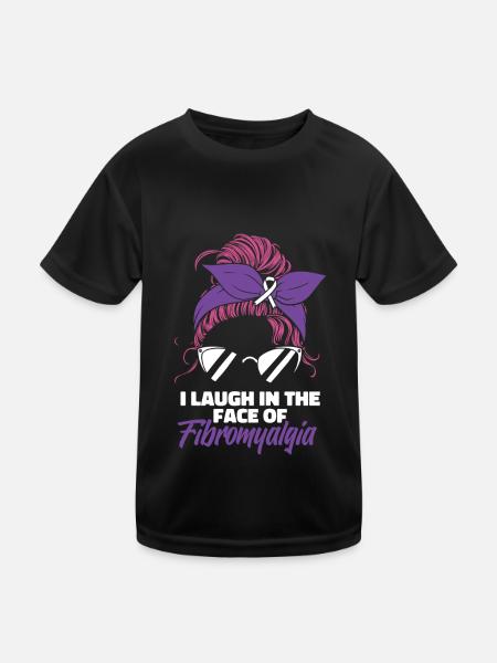 Fibromyalgie Rhumatisme Cool - T-shirt sport Enfant - noir - Devant