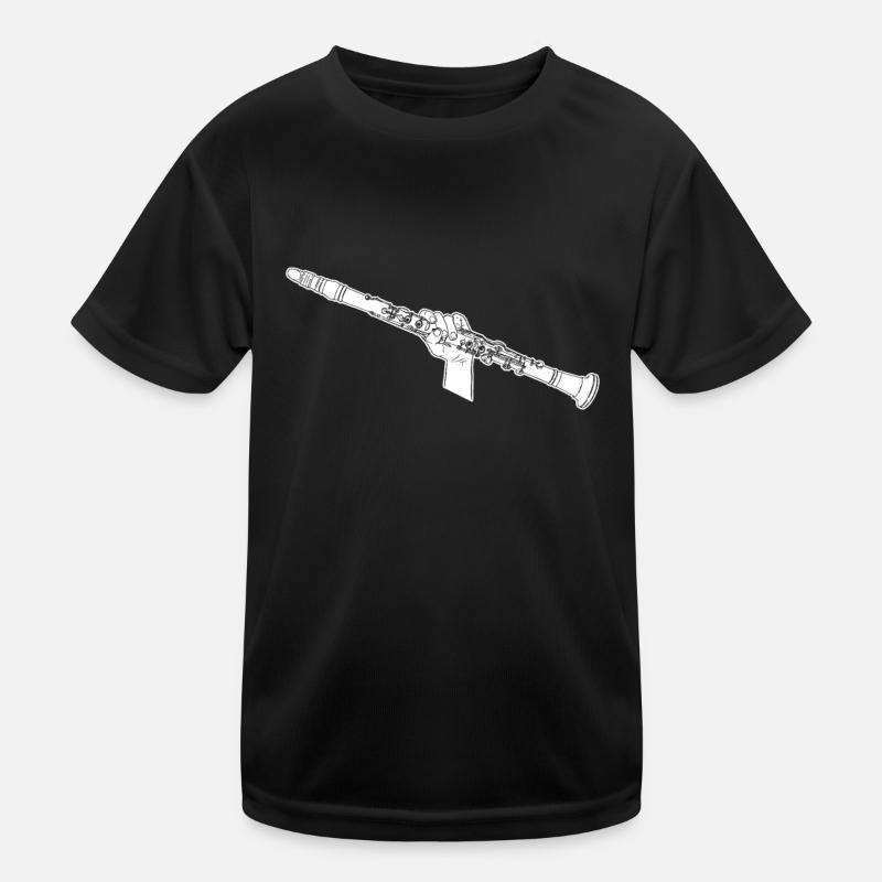 Clarinet marching band clarinet Kids Functional T-Shirt