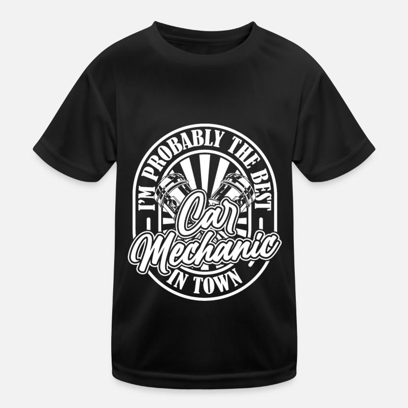 Car Mechanic Kids Functional T-Shirt