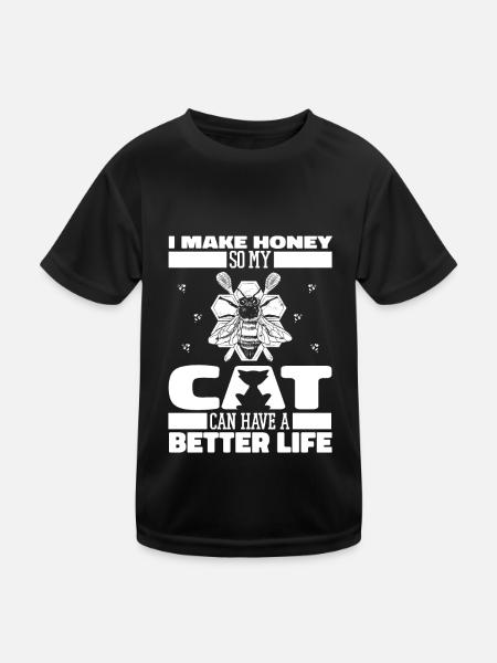 Apiculteurs, apiculteurs - T-shirt sport Enfant - noir - Devant