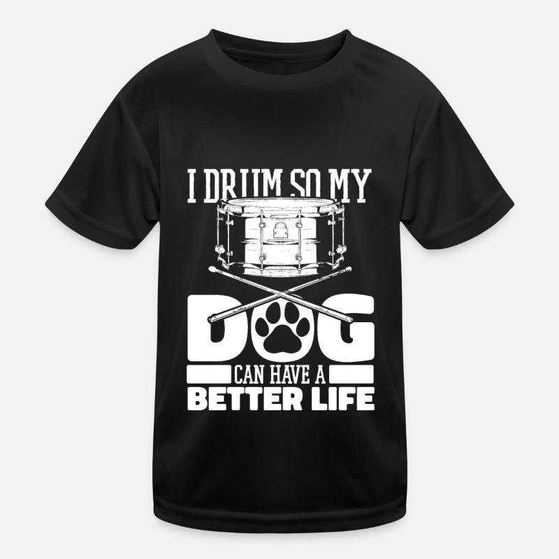 Drums Drummer Drummer Kids Functional T-Shirt