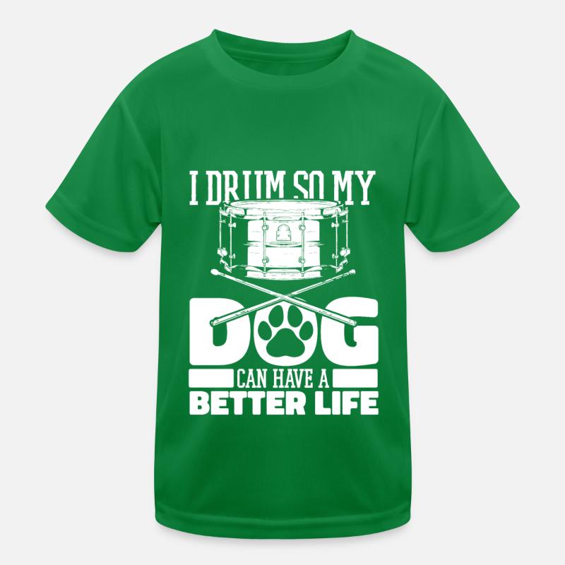 Batterie Batteur Batteur T-shirt sport Enfant