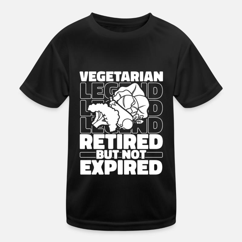 Vegetarisch Vegetarier Im Ruhestand Kinder Funktions-T-Shirt