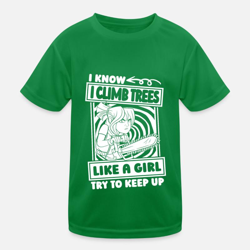 Arborist Tree Climber Arborist Kids Functional T-Shirt
