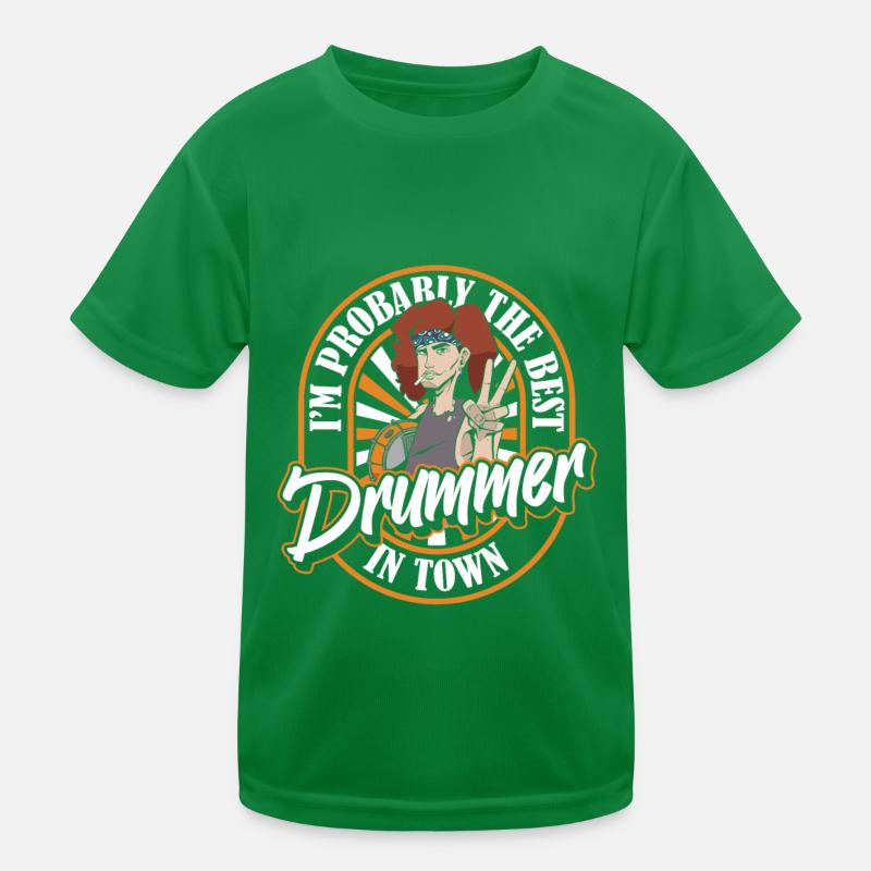 Batterie Batteur Batteur T-shirt sport Enfant