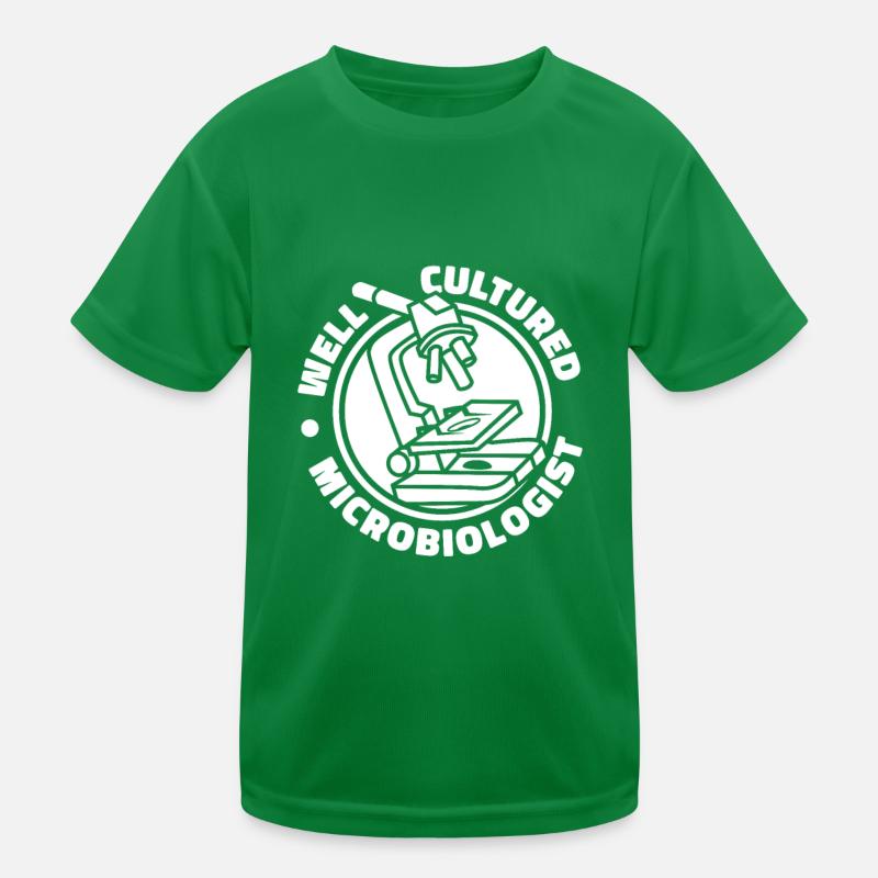 Biology Biologist Microscope Kids Functional T-Shirt