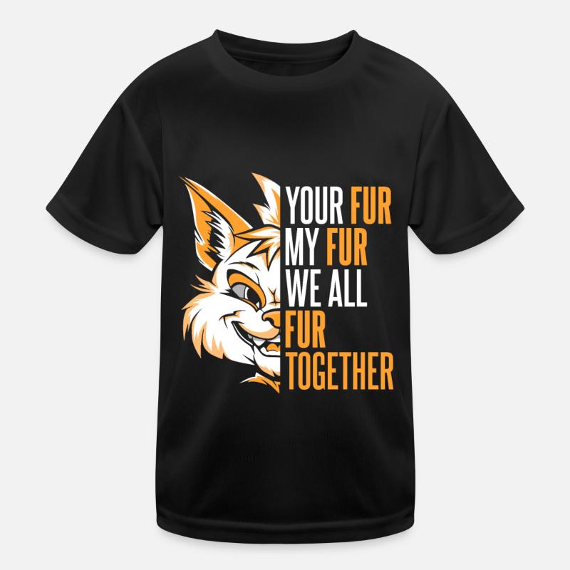 Furry Fandom Fursuits Kids Functional T-Shirt