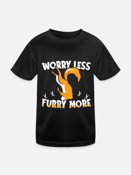 Furry Fandom Fursuits Drôle - T-shirt sport Enfant - noir - Devant