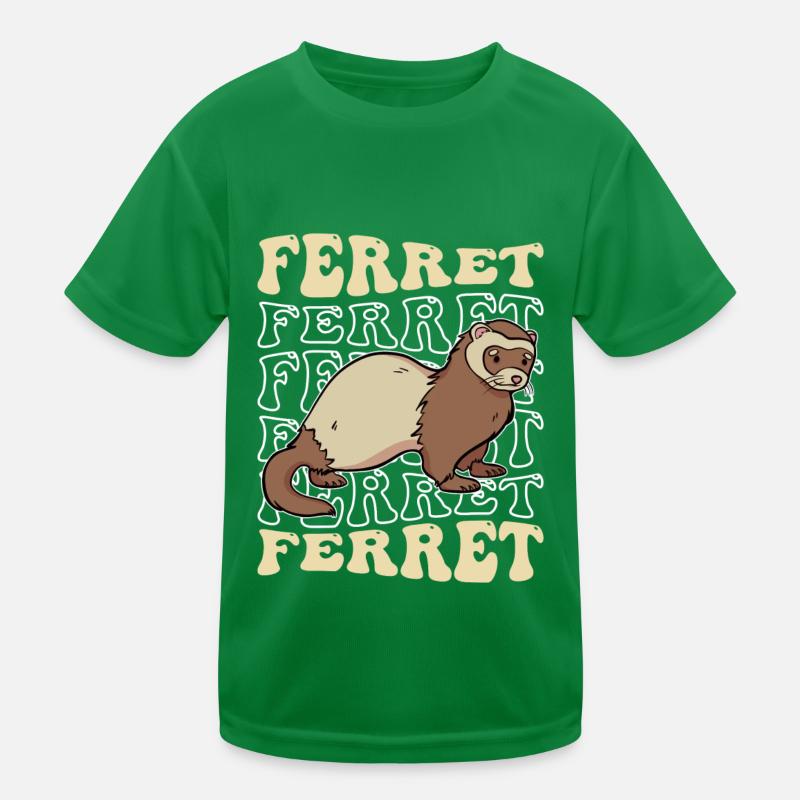 Frettchen Iltis Kinder Funktions-T-Shirt