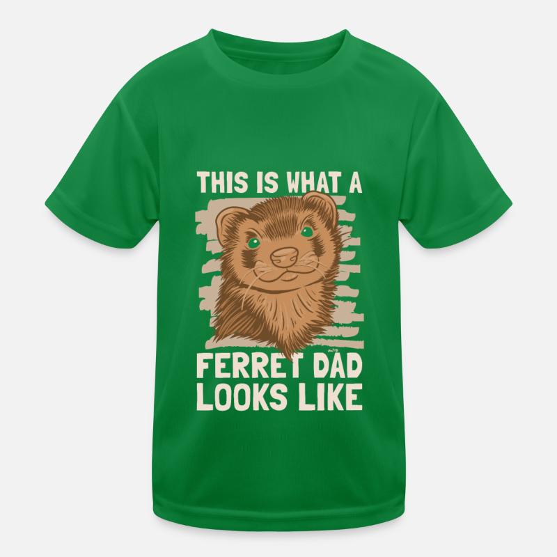 Frettchen Iltis Papa Kinder Funktions-T-Shirt