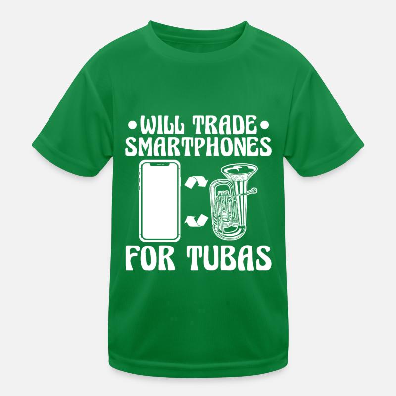Fanfare procession tuba Kids Functional T-Shirt