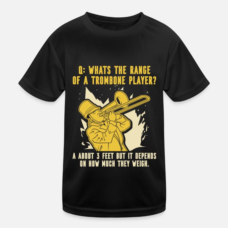 Minstrel Trombone Funny Kids Functional T-Shirt