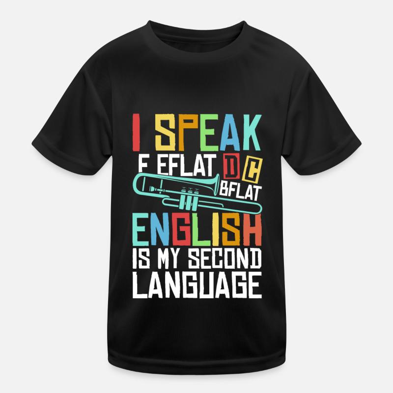 marching band, trombone, brass band, trombone Kids Functional T-Shirt
