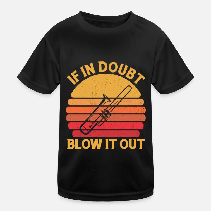 marching band, trombone, brass band, trombone Kids Functional T-Shirt