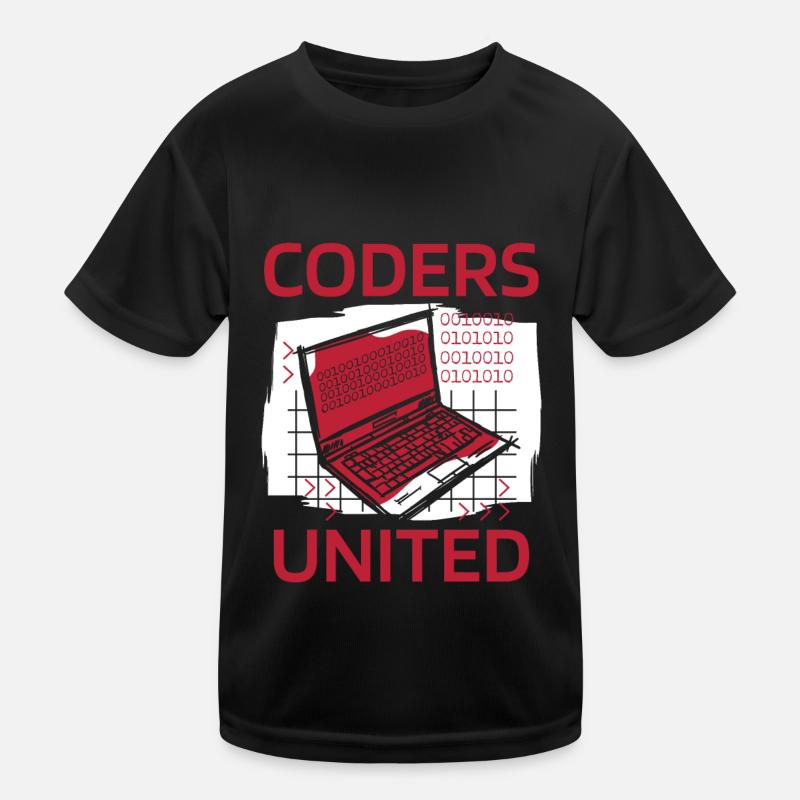 Développeur Coder Programmeur Ordinateur portable T-shirt sport Enfant