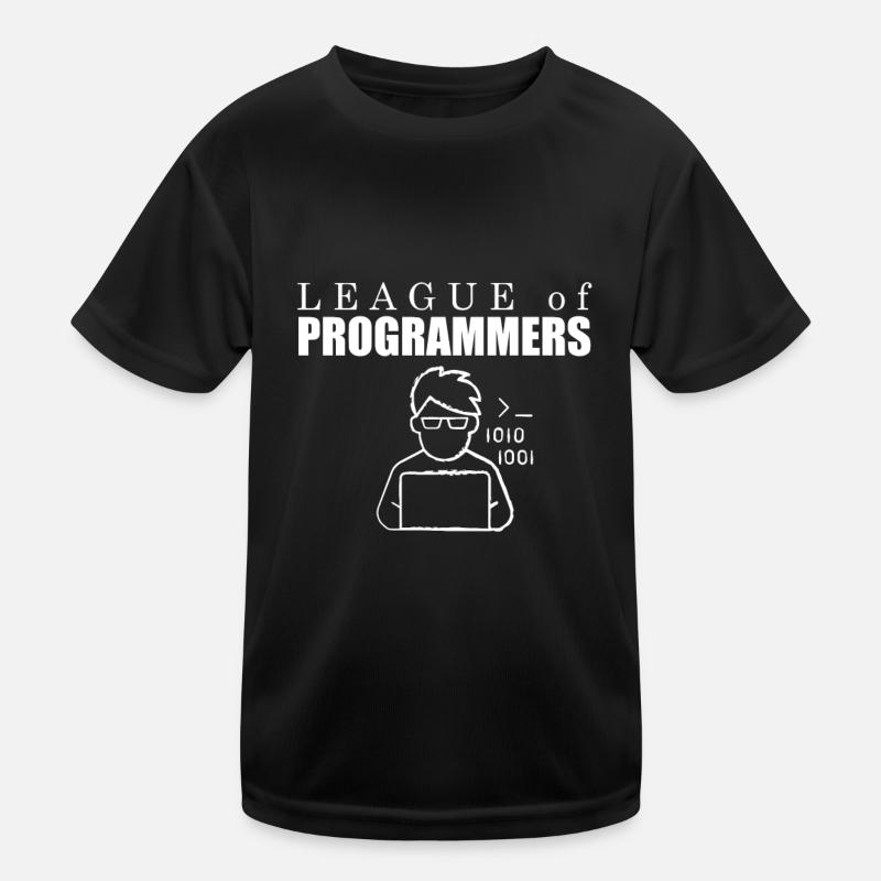 Developer Coder Programmer League T-shirt sport Enfant