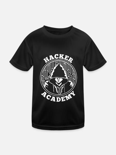 Programmeur Codeur développeur - T-shirt sport Enfant - noir - Devant