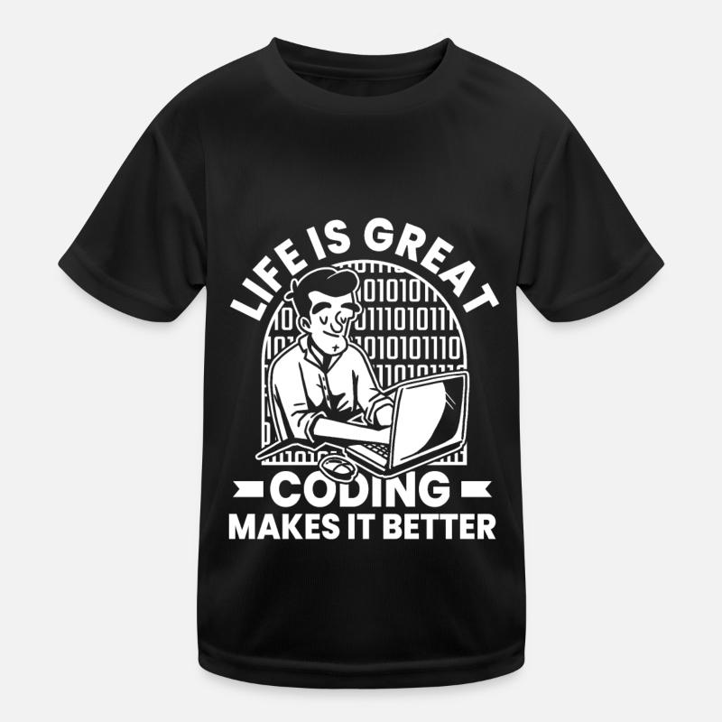 Développeur Coder Programmeur Humour T-shirt sport Enfant