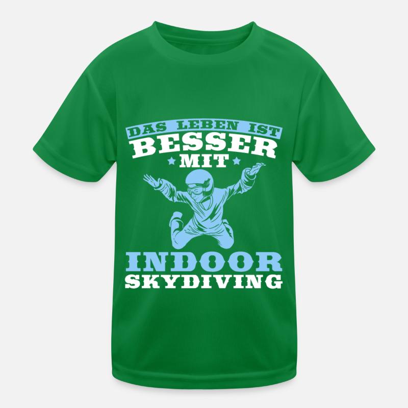 Indoor Skydiving Witzig Kinder Funktions-T-Shirt