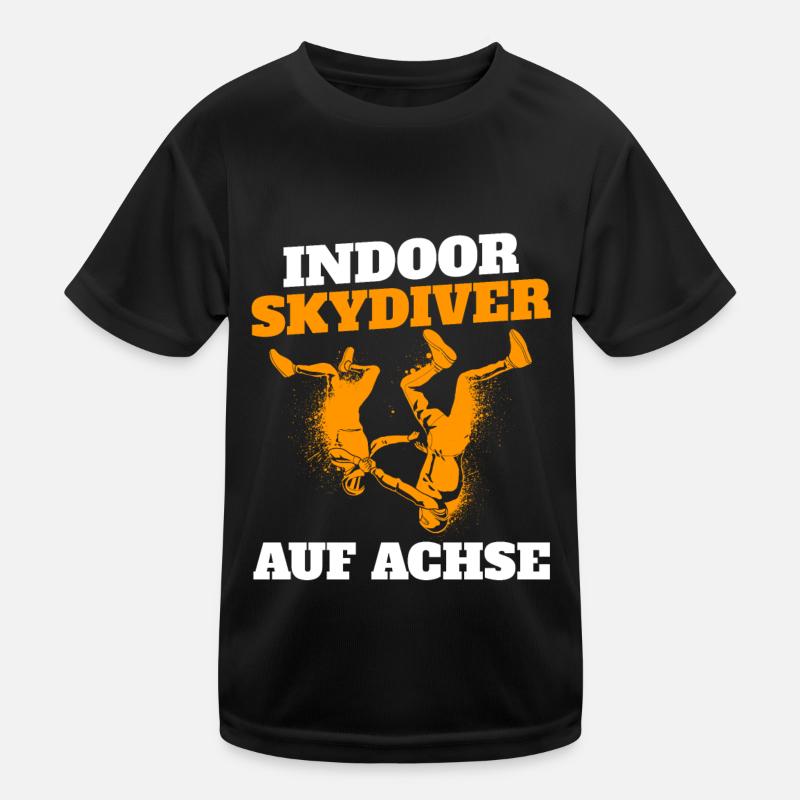 Indoor Skydiving Witzig Kinder Funktions-T-Shirt