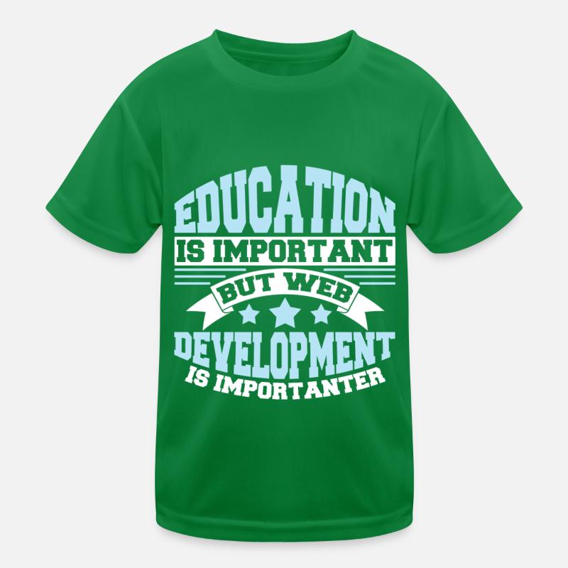 Web Entwickler Webdeveloper Lustig Kinder Funktions-T-Shirt