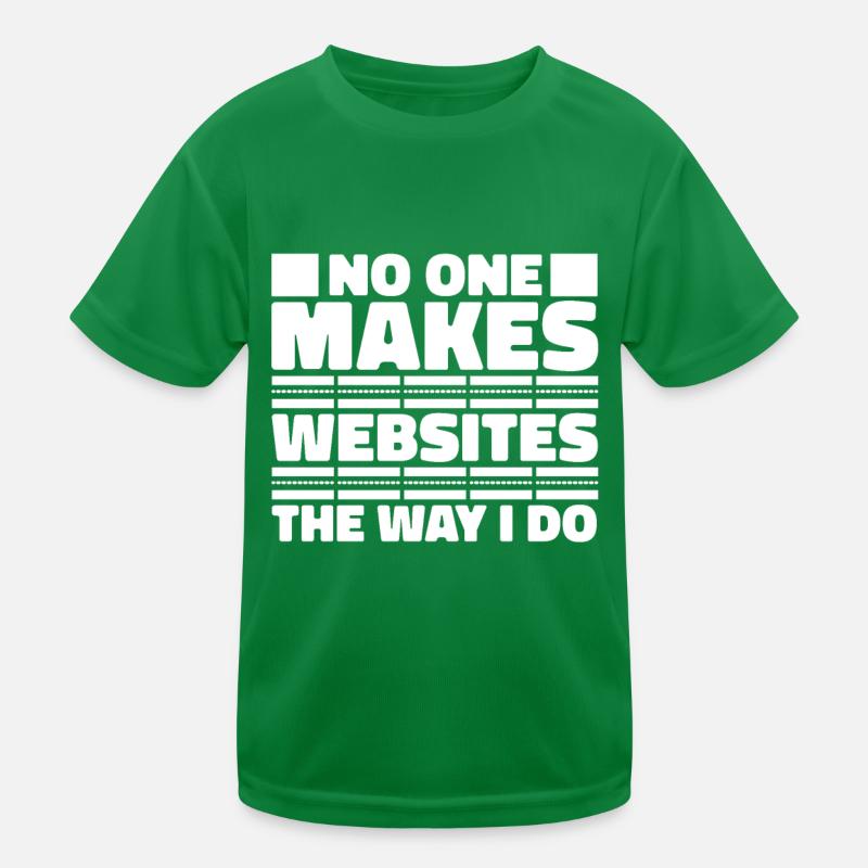 Web Entwickler Webdeveloper Witzig Kinder Funktions-T-Shirt