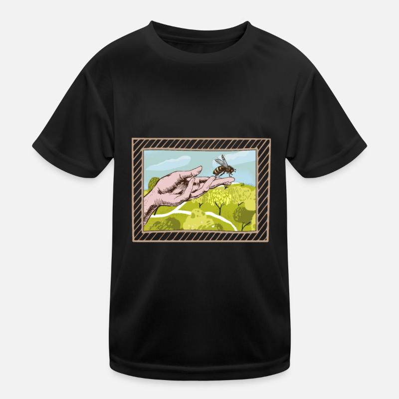 Imker Bienenzüchter Cool Kinder Funktions-T-Shirt