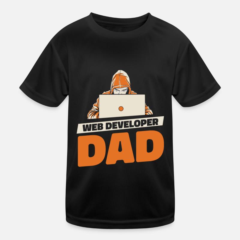 Web Developer Web Developer Father Kids Functional T-Shirt