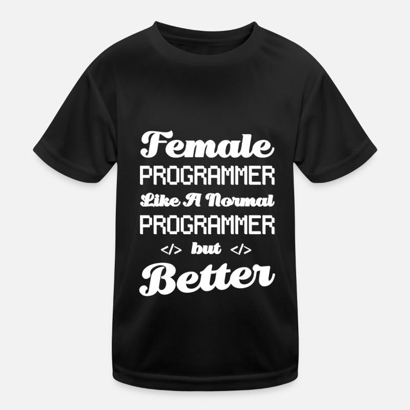 Entwickler Coder Programmierer Programmierer Kinder Funktions-T-Shirt