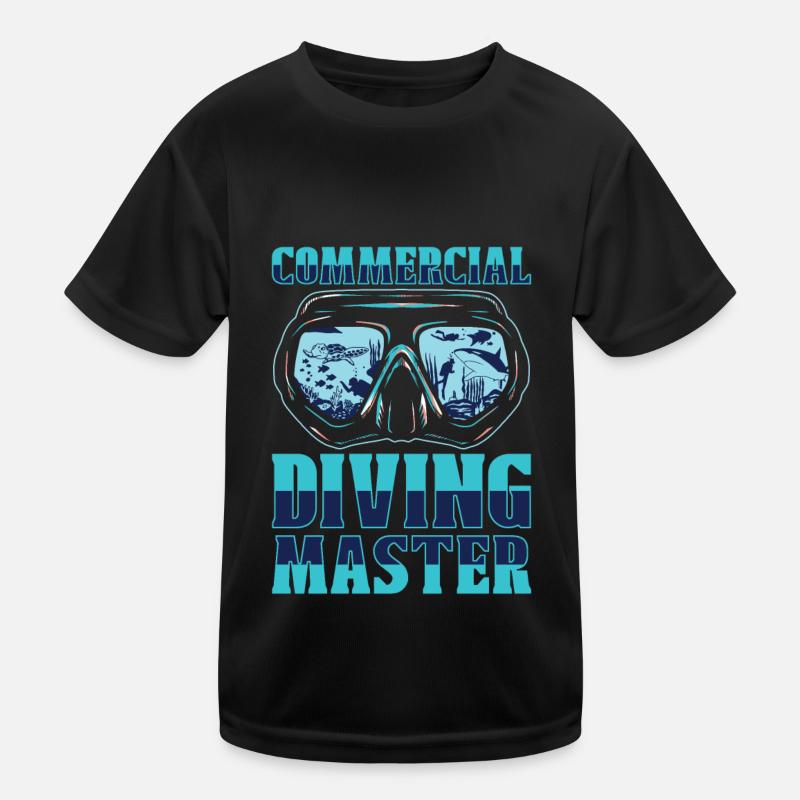Diving Diver Commercial Diving Kids Functional T-Shirt