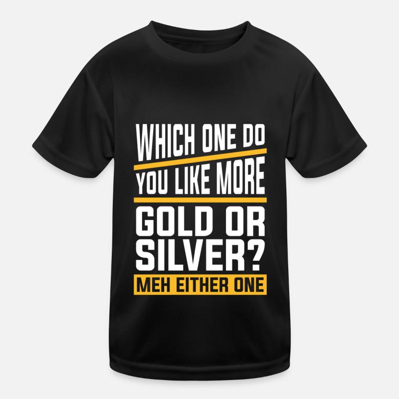 Gold Gold Mining Gold Mining Funny Gold Mining Kids Functional T-Shirt