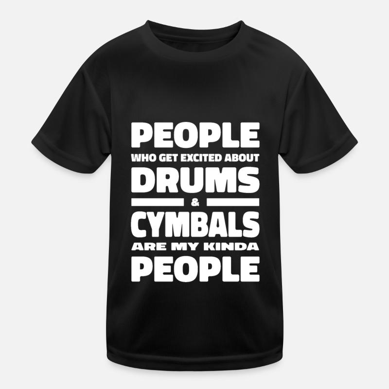 Batterie Batteur Batteur Drôle T-shirt sport Enfant