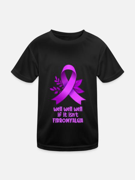 Fibromyalgia Rheumatism Cute - Kids Functional T-Shirt - black - Front