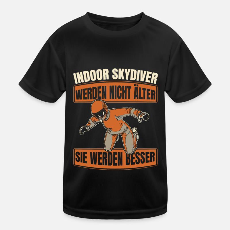 Indoor Skydiving Witzig Kinder Funktions-T-Shirt