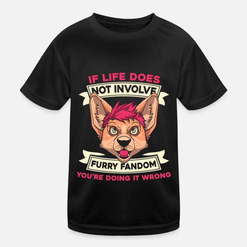 Furry Fandom Fursuits Kids Functional T-Shirt