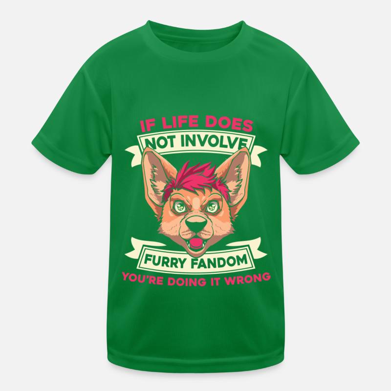 Furry Fandom Fursuits Kinder Funktions-T-Shirt